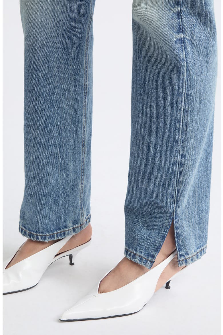 Agnes High Waist Straight Leg Jeans, Alternate, color, HARRIS WASH