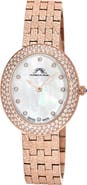 PORSAMO BLEU Women's Porsamo Bleu Angelica Oval MOP Dial Topaz Stainless Steel Watch