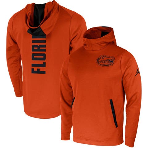 Men's Jordan Brand Orange Florida Gators 2-Hit Performance Pullover Hoodie