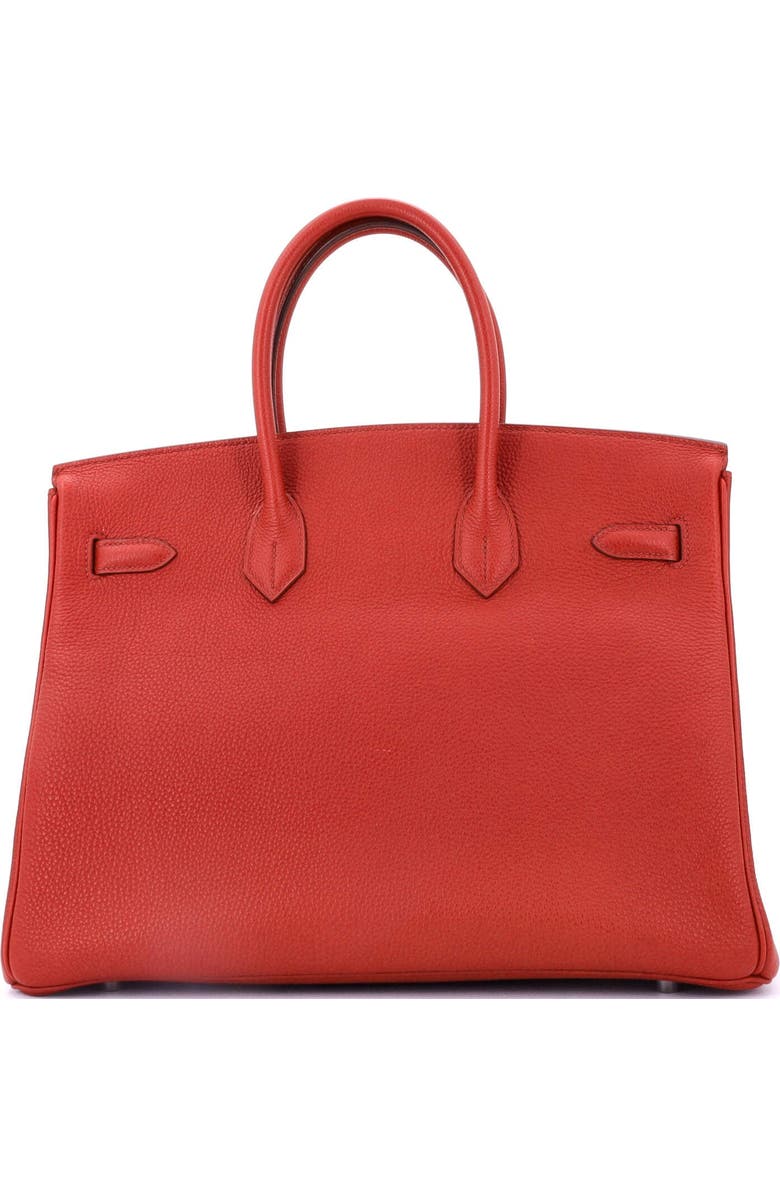 Pre-Owned Hermes Birkin Handbag Red Togo with Palladium Hardware 35, Alternate, color, Rouge Vif