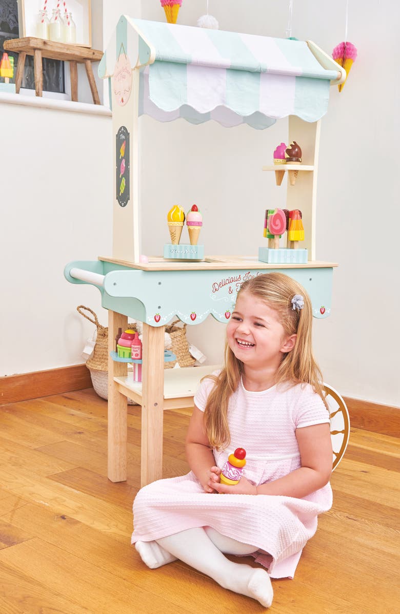 Le Toy Van Ice Cream Trolley Toy Set, Alternate, color, 