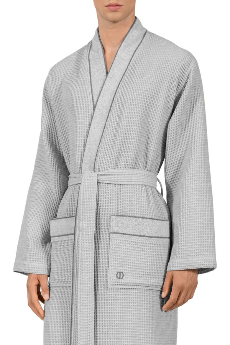 Sauners Unisex Bathrobe, Alternate, color, Grey