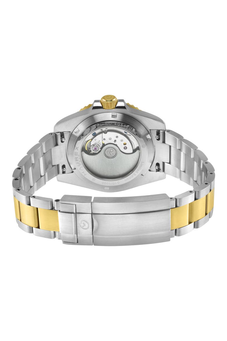 Barracuda 316L Stainless Steel Bracelet Watch, 43mm, Alternate, color, SILVER/ YELLOW GOLD