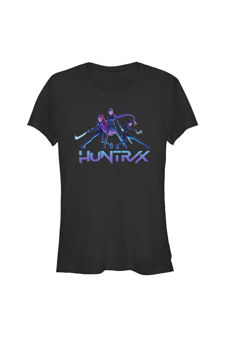 Junior's KPop Demon Hunters Huntrix Girls  Graphic T-Shirt, Main, color, Black