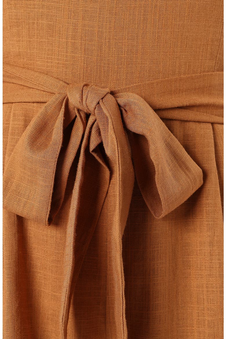 Christie Strapless Romper, Alternate, color, TAN