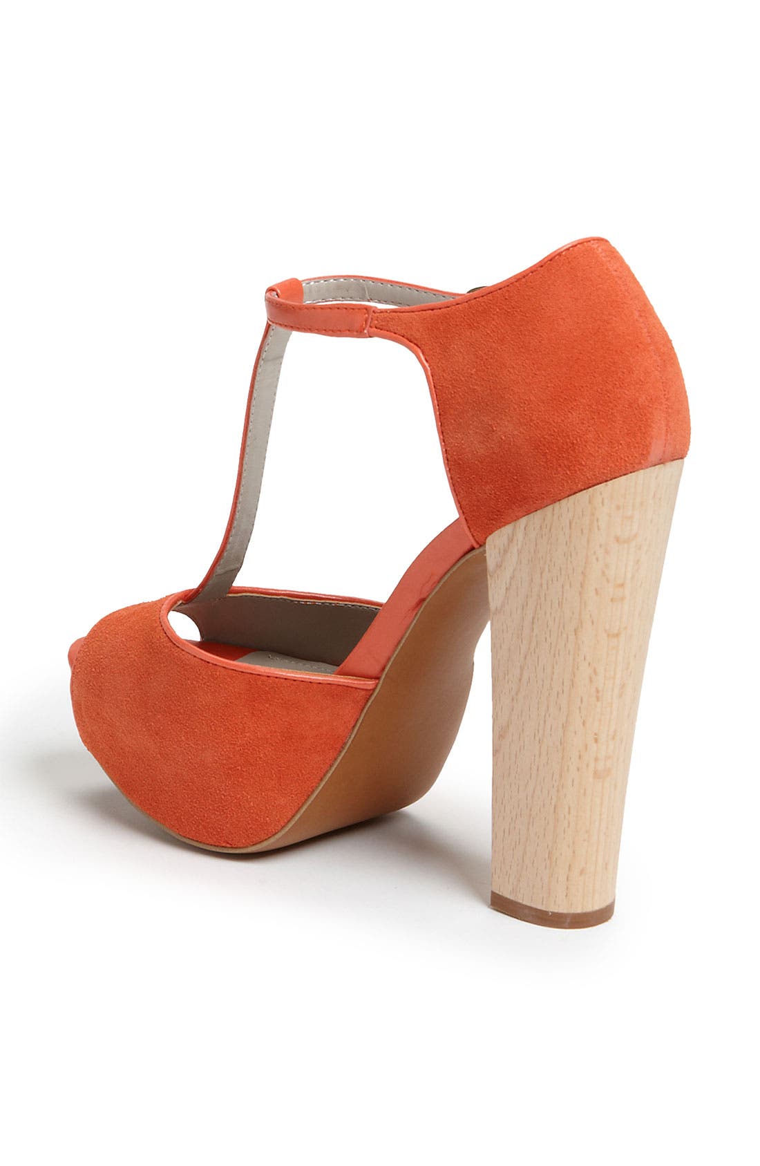 Hinge® 'Asher' T-Strap Sandal, Alternate, color, TANGERINE