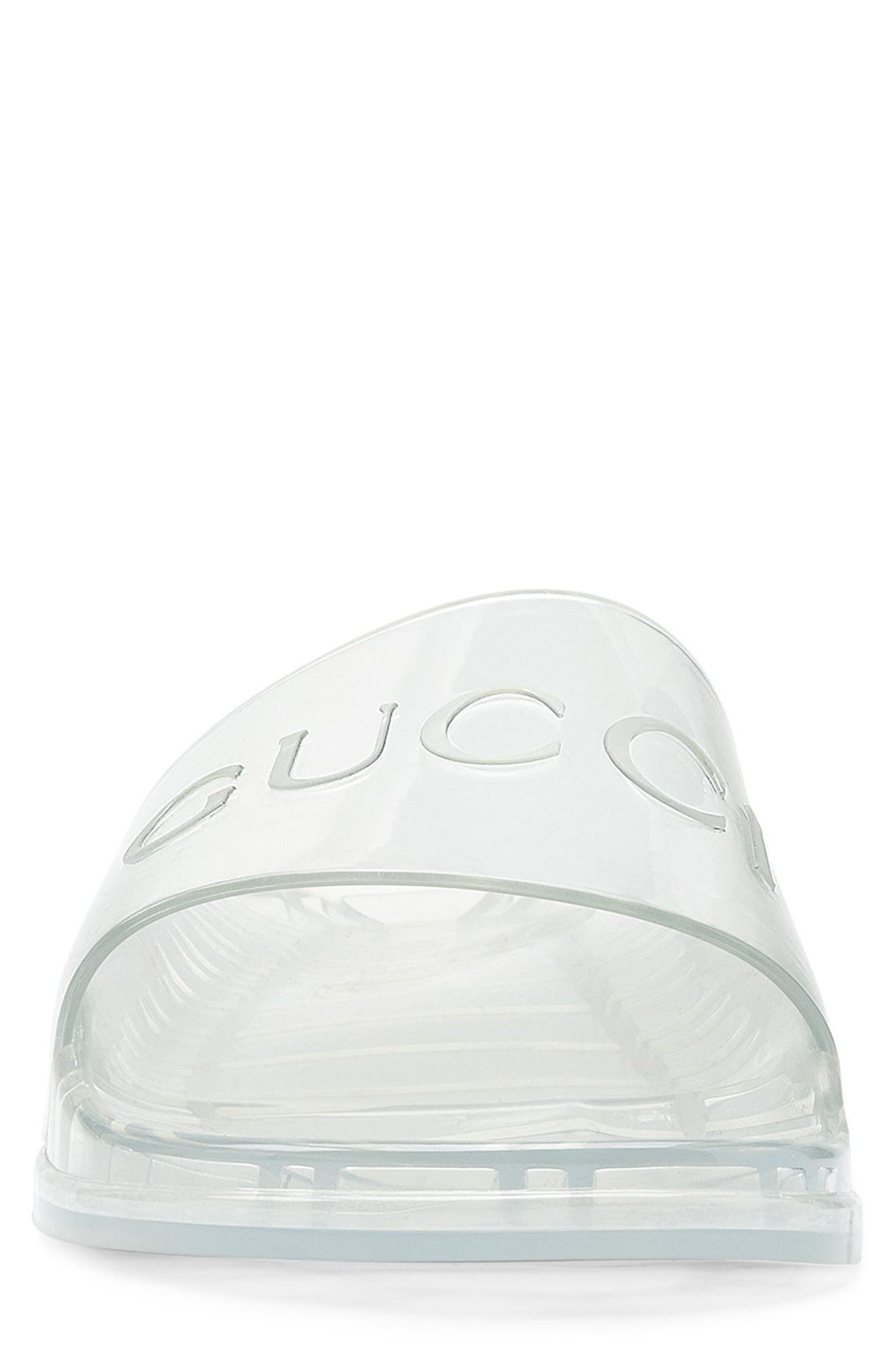 Gucci Pursuit Logo Slide Sandal, Alternate, color, 