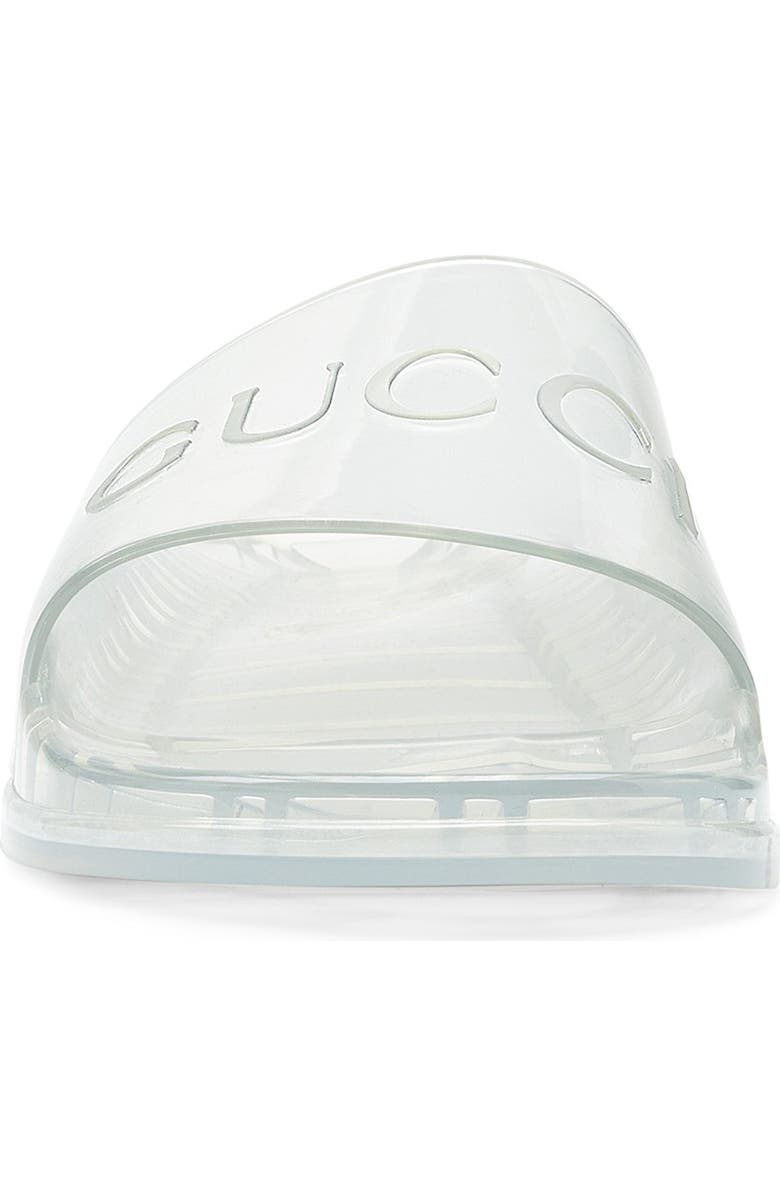 Gucci Pursuit Logo Slide Sandal, Alternate, color,