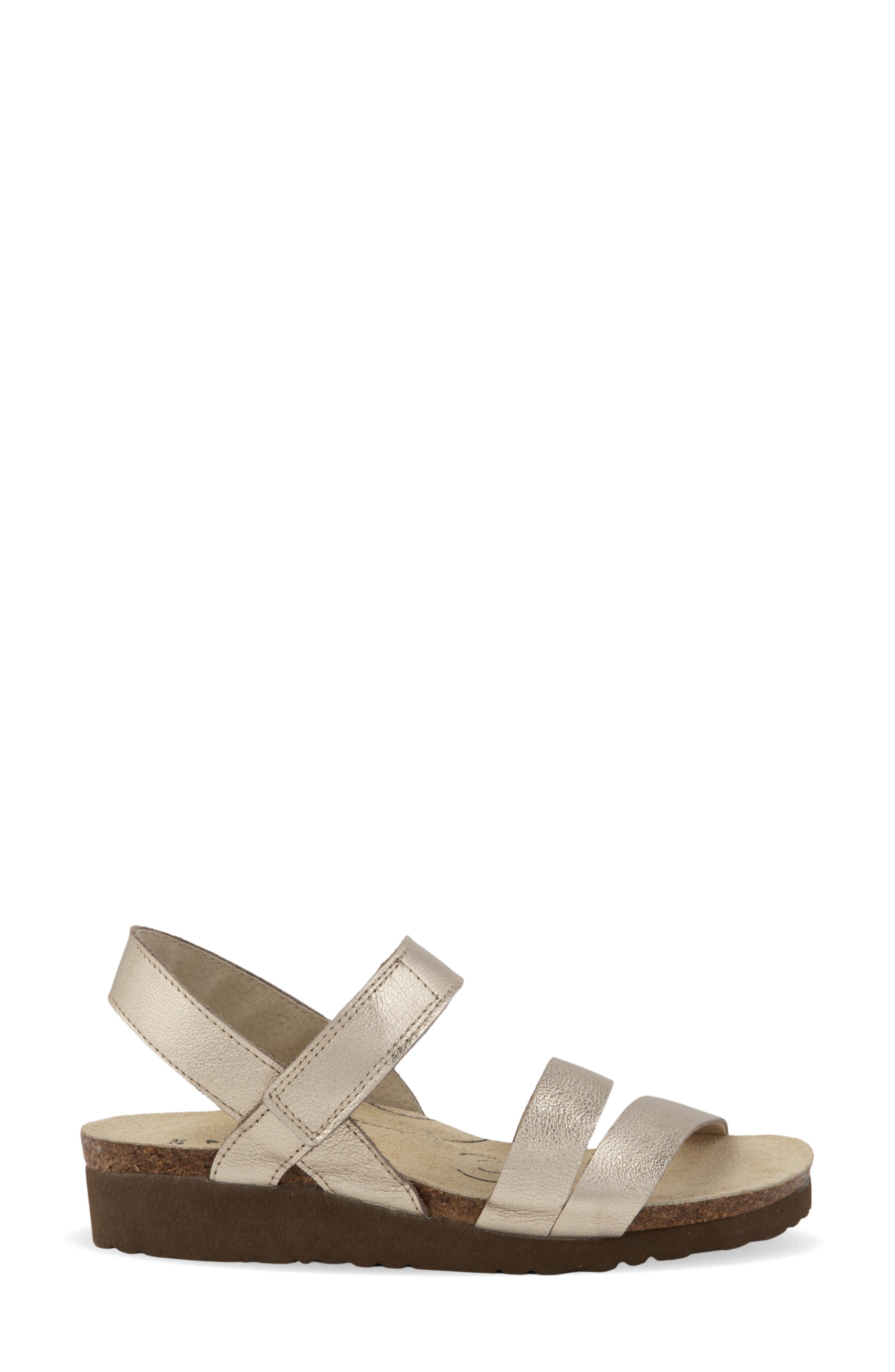 Kayla Arch Pro Sandal, Alternate, color, RADIANT GOLD LEATHER