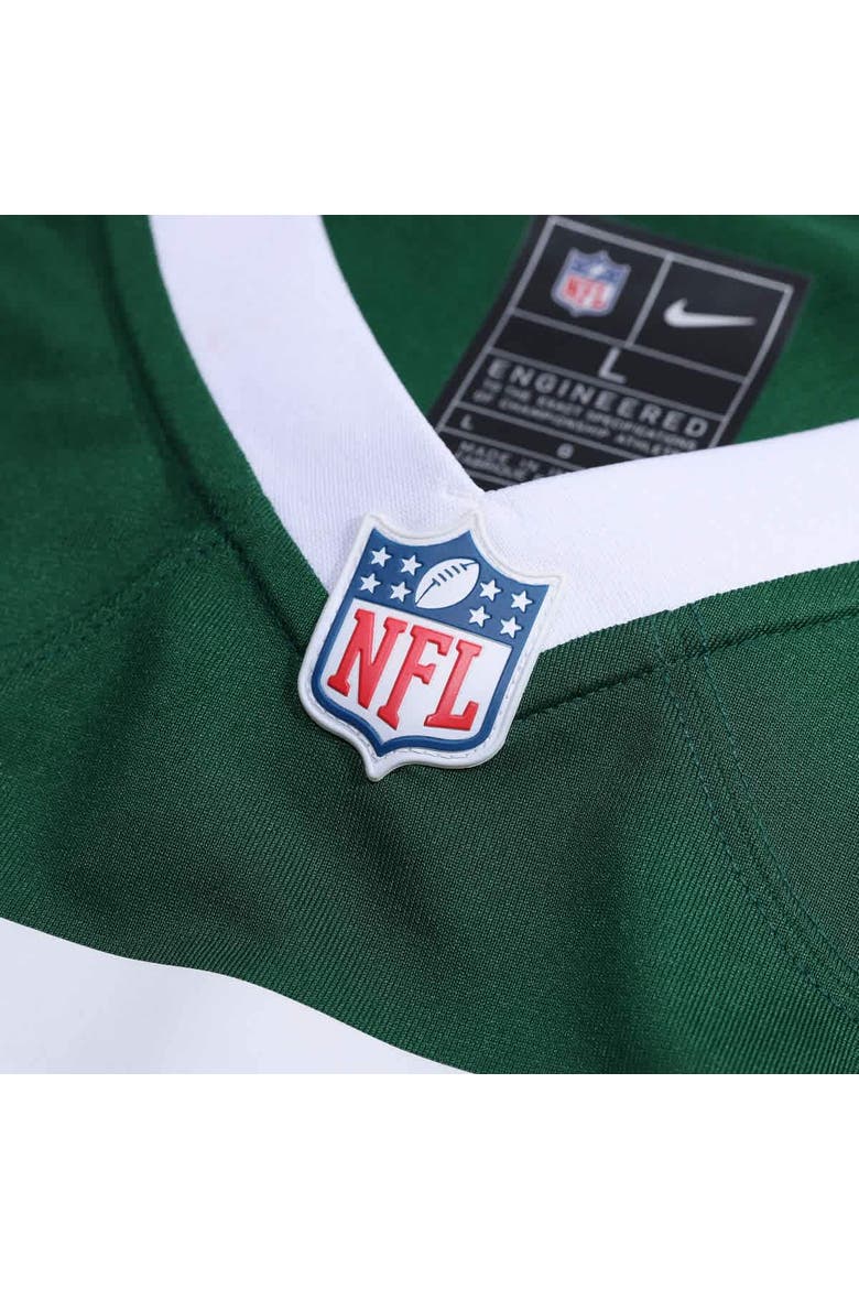 Men's Nike Garrett Wilson Legacy Green New York Jets Game Jersey, Alternate, color, Green