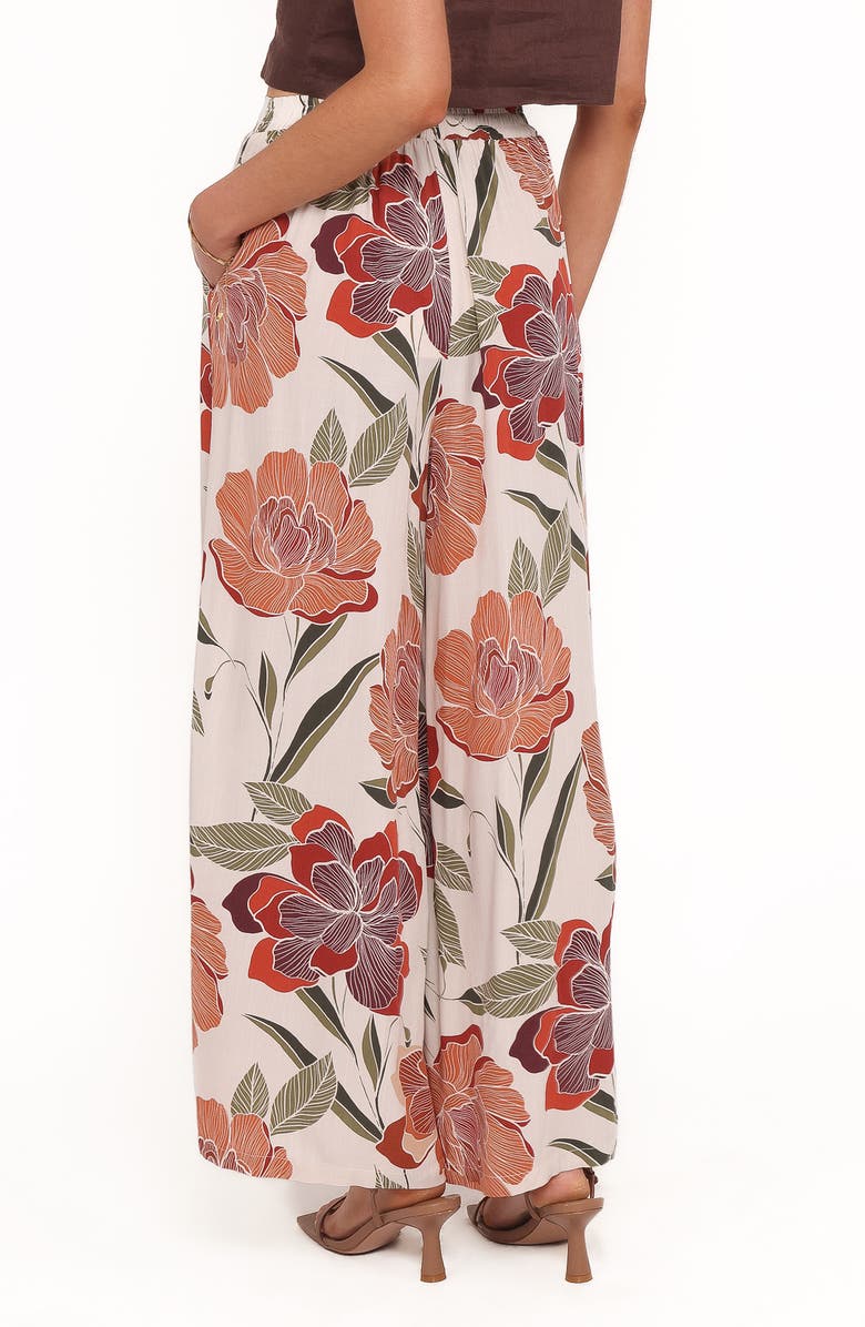 Petal & Pup Bertha Floral Print Wide Leg Pants, Alternate, color, Fall Floral