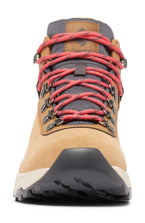 Columbia Newton Wander™ Waterproof Hiking Boot In Elk/sunset Red