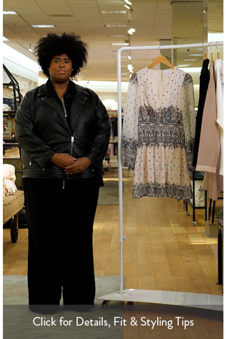 Paisley Long Sleeve Fit & Flare Dress video