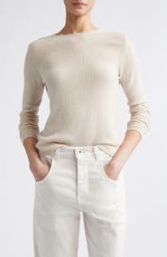 Eleventy Semisheer Cashmere Crewneck Sweater