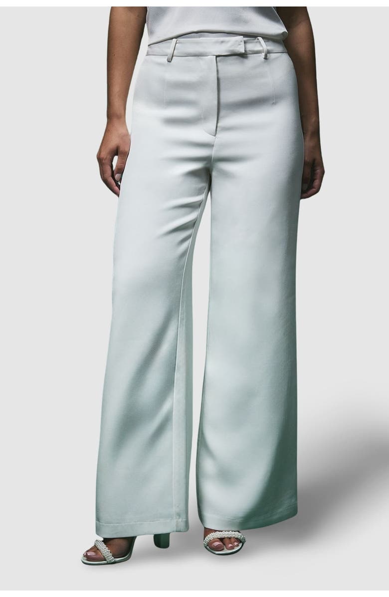 Coast Bridal Tailored Wide Leg Trousers, Main, color, Ivory