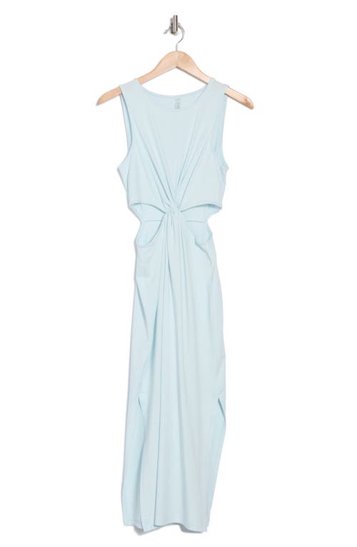 Shop Beyond Yoga Around The World Front Twist Midi Dress In Tropical Waters