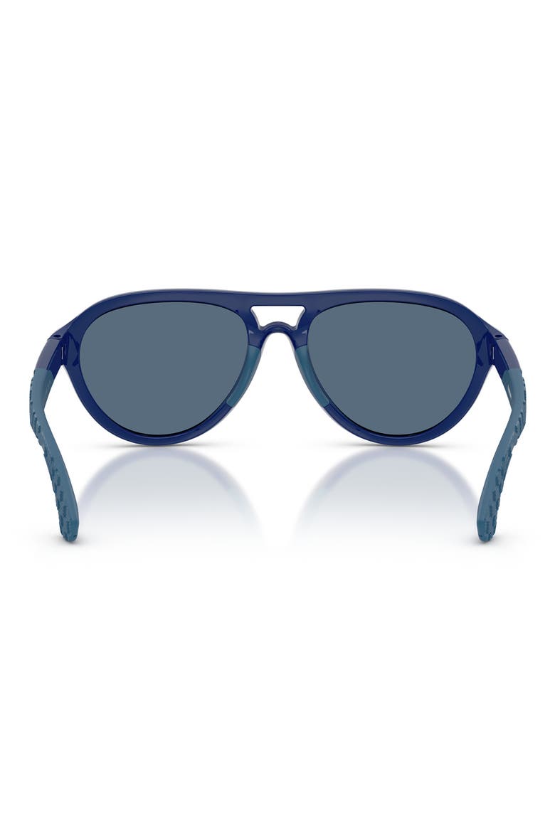 Kids' 51mm Pilot Sunglasses, Alternate, color, BLUE / DARK BLUE