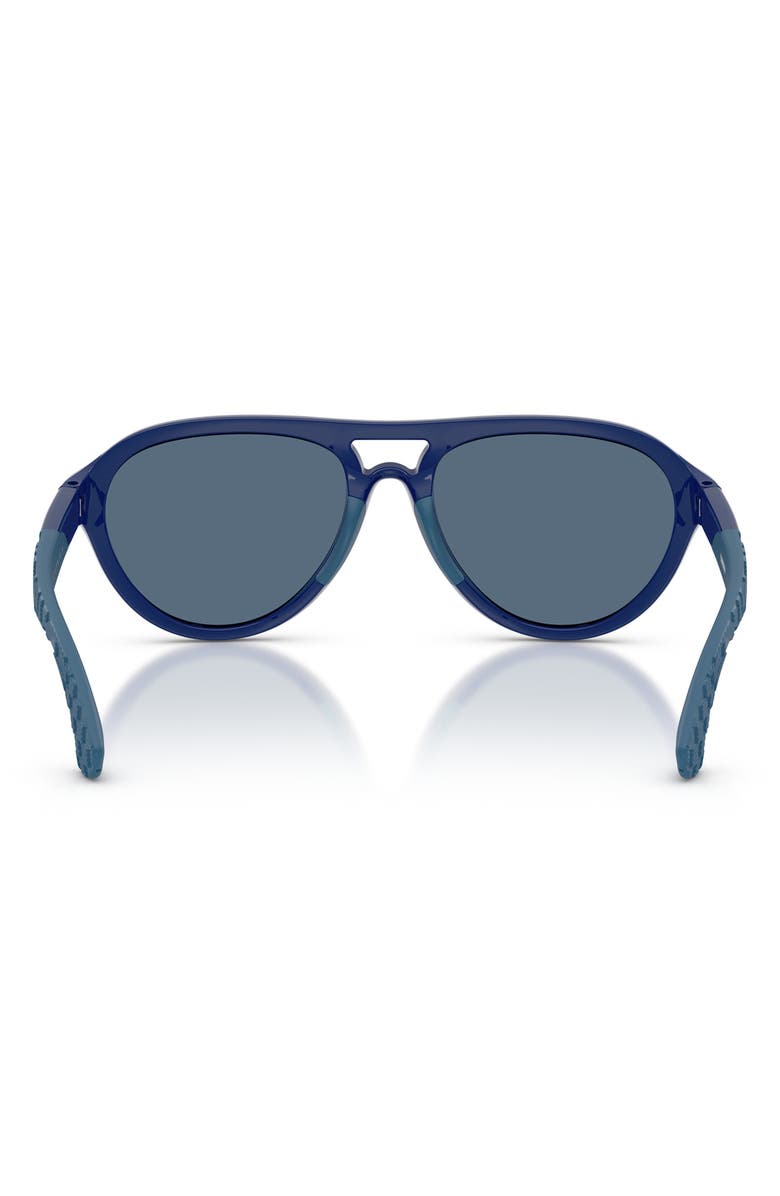 Burberry Kids' 51mm Pilot Sunglasses, Alternate, color, Blue / Dark Blue