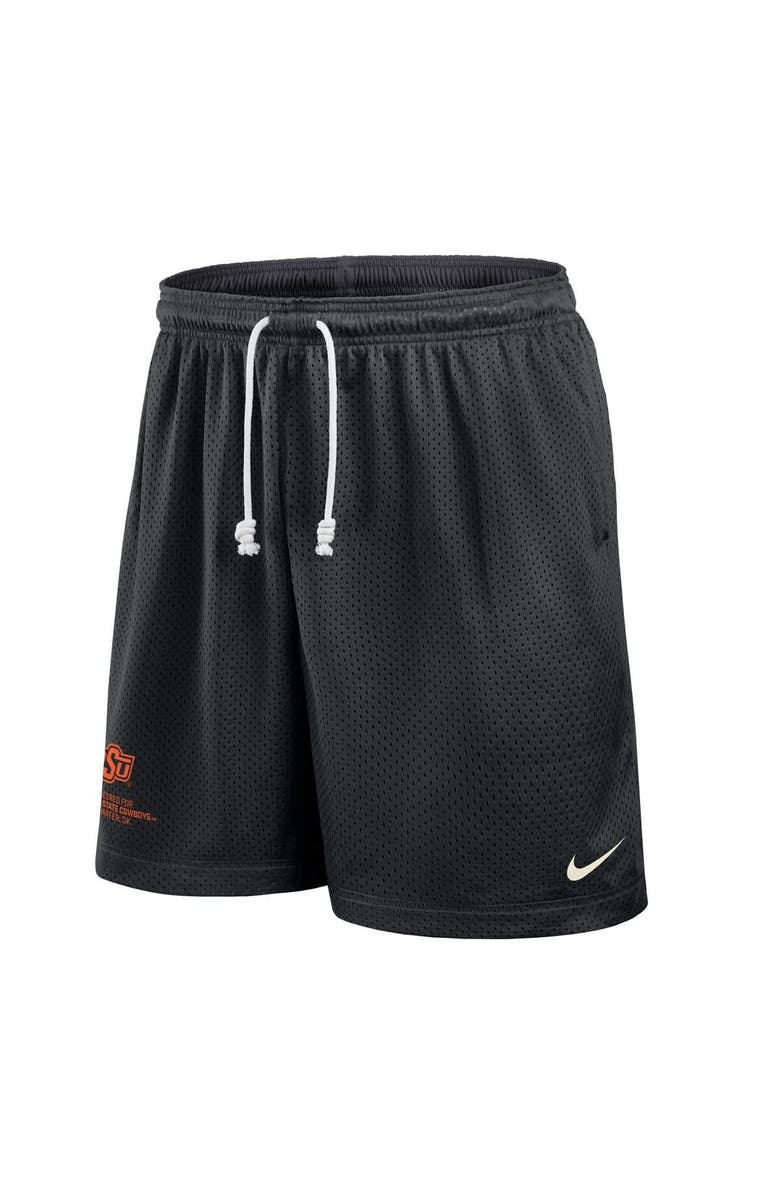 Nike Men's Nike Black/Gray Oklahoma State Cowboys 2025 Sideline Reversible Performance Shorts, Alternate, color, Black