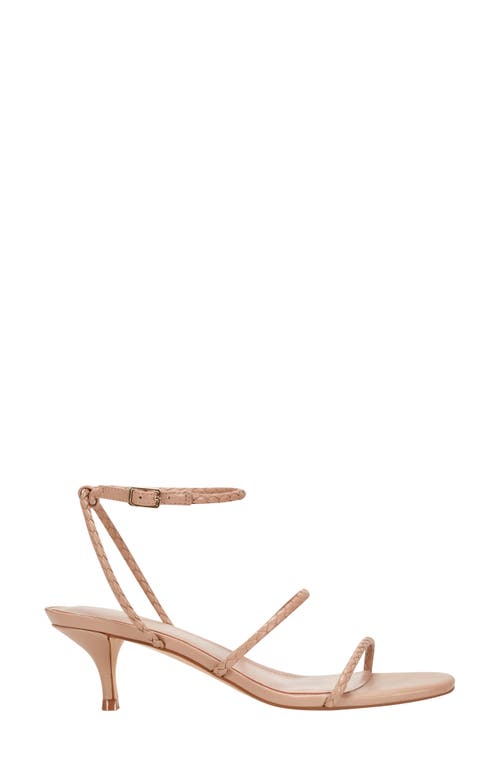Marc Fisher Ltd Beylee Ankle Strap Kitten Heel Sandal In Medium Natural