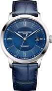 Baume & Mercier Classima Automatic Leather Strap Watch, 40mm