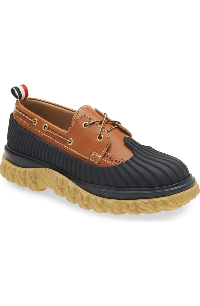 Thom Browne Duck Boat Shoe, Main, color,