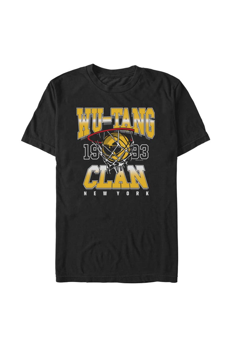 Mens Wu-Tang Clan Basketball Clan 1992 T Shirt, Main, color, Black