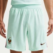 Nike Men's Nike Green France National Team 2026 Away Match Authentic Shorts