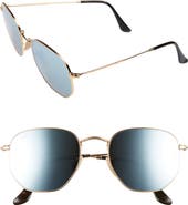 Ray-Ban 54mm Hexagonal Flat Lens Sunglasses