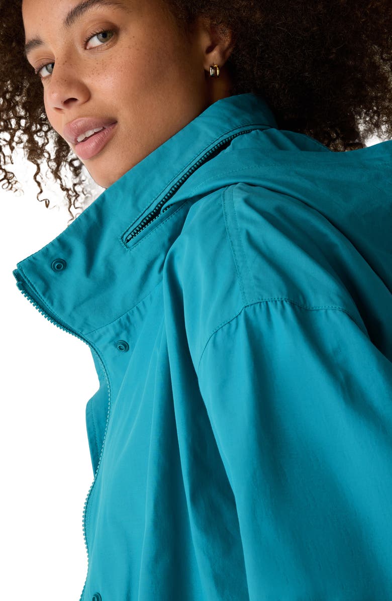 Eileen Fisher Stand Collar Jacket, Alternate, color, River