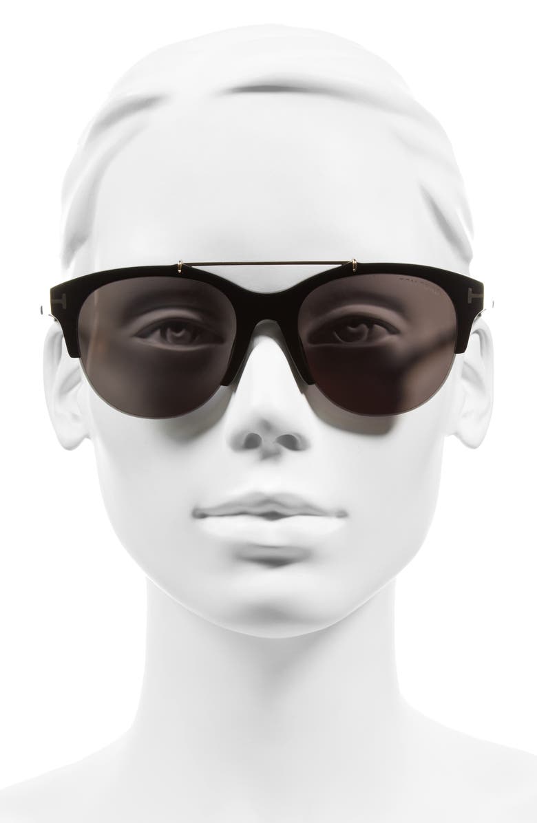 TOM FORD Adrenne 55mm Sunglasses, Alternate, color, 