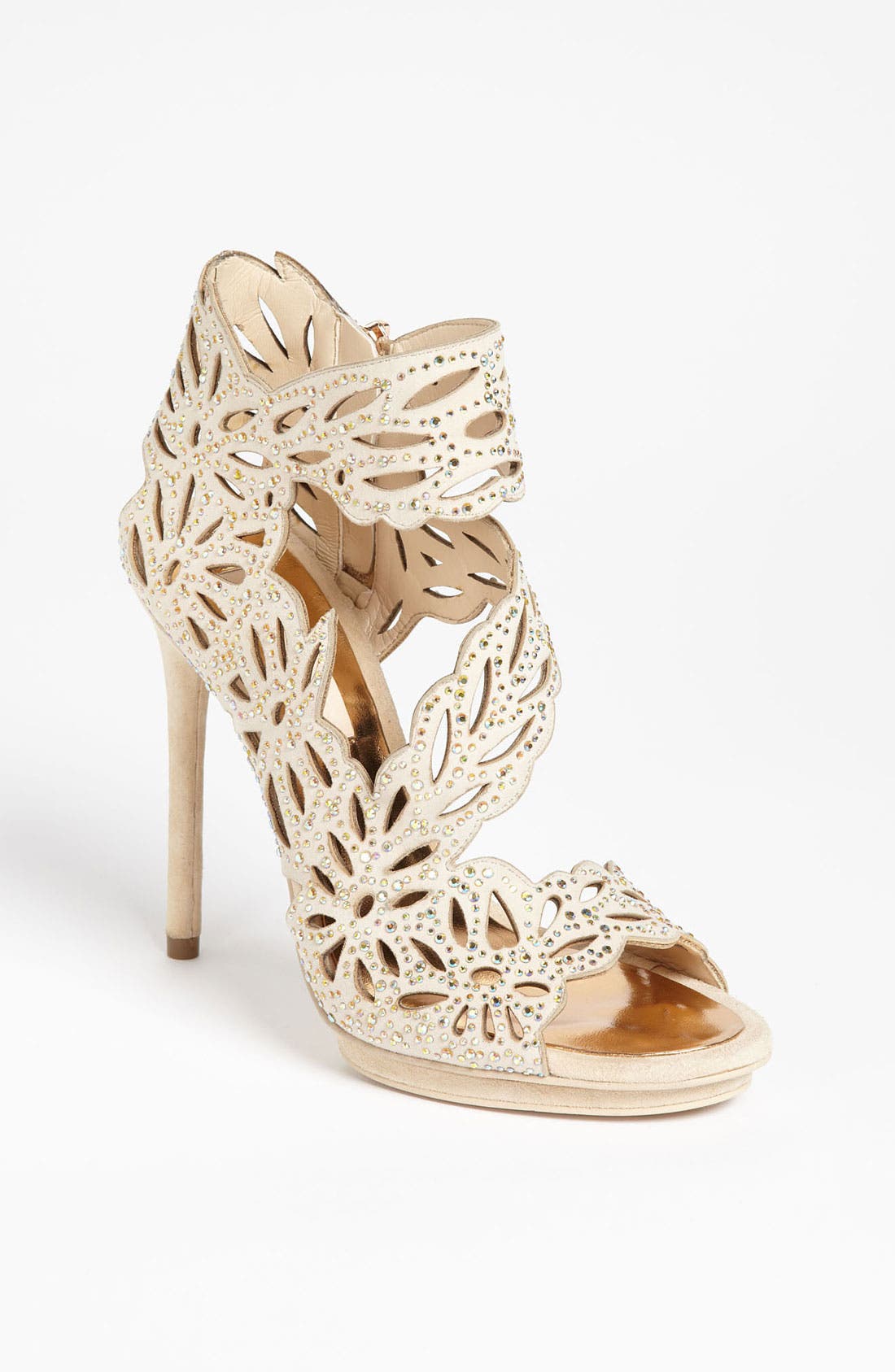 'Faricia' Sandal, Main, color, POWDER IRRIDESCENT