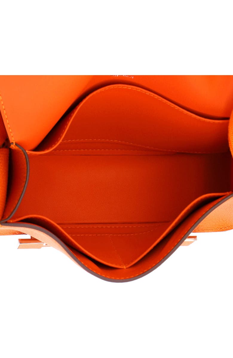 Pre-Owned Hermes Geta Bag Chevre Mysore, Alternate, color, Orange Minium