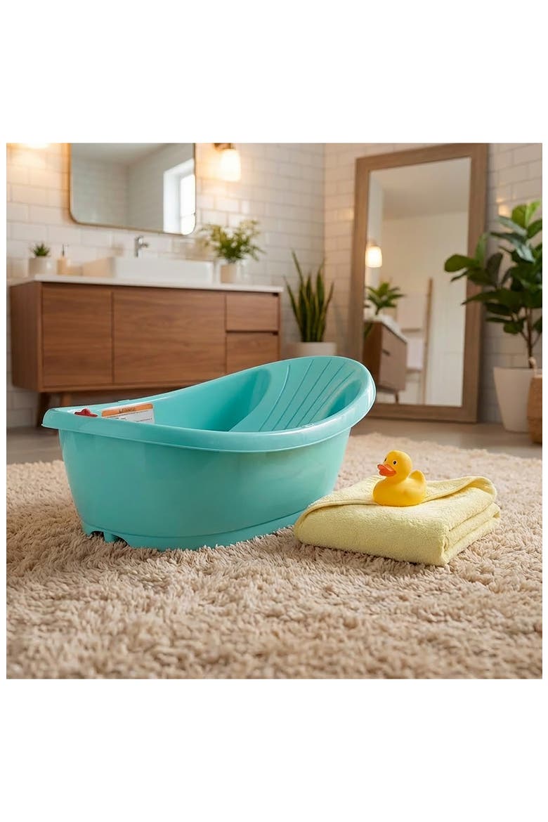 Onda Baby Bath Tub, Alternate, color, TURQUOISE