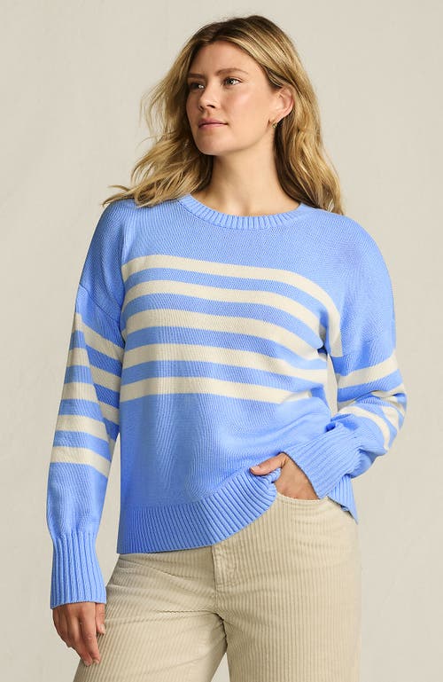 Lands' End Drifter Jersey Crewneck Sweater In Blue