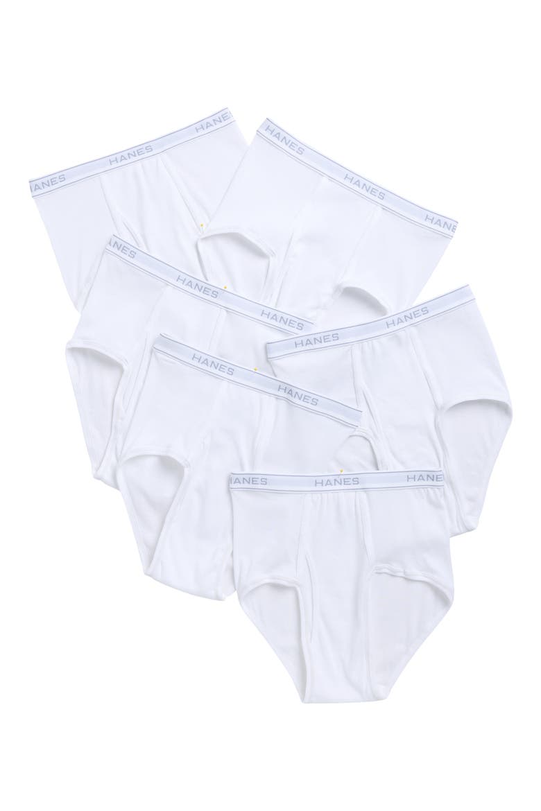 6-Pack Briefs, Main, color, WHITE