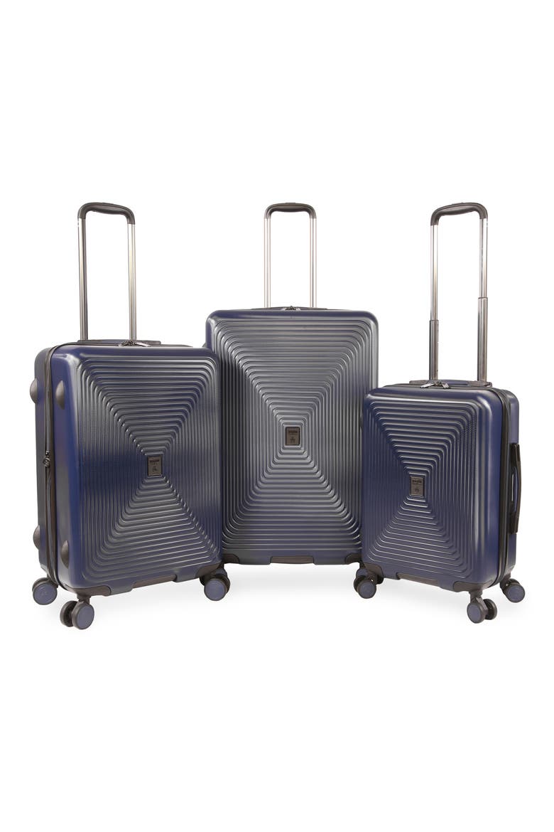 Finnes 3-Piece Hardside Luggage Set, Main, color, NAVY