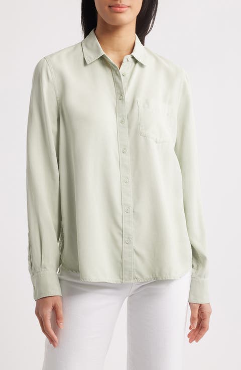 Women's Green Button Up Tops | Nordstrom