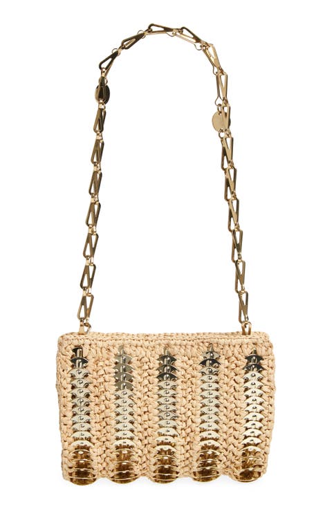Small 1969 Raffia Shoulder Bag