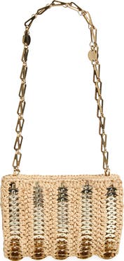 Rabanne Small 1969 Raffia Shoulder Bag
