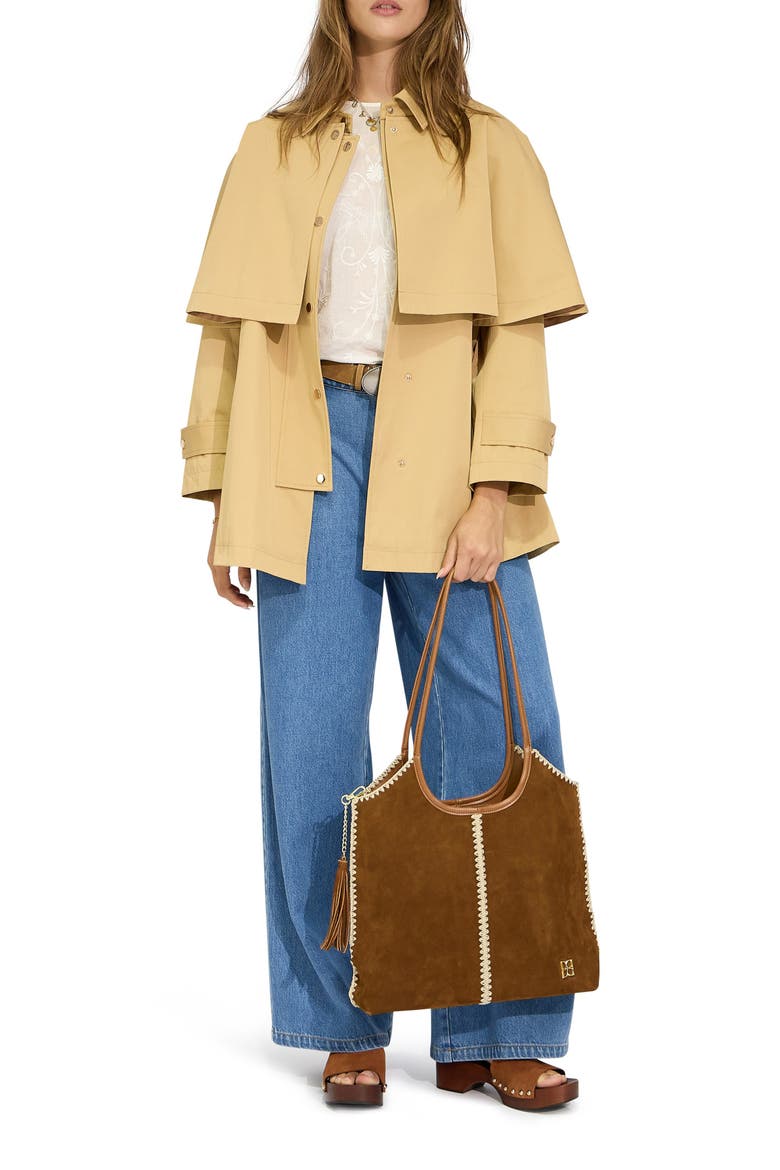 Windsor Trench Cape, Alternate, color, HONEY