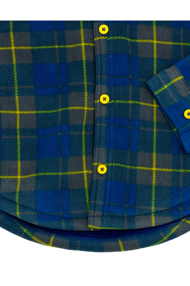 Pikachu Hooded Fleece Shacket, Alternate, color, Navy Yellow Pikachu