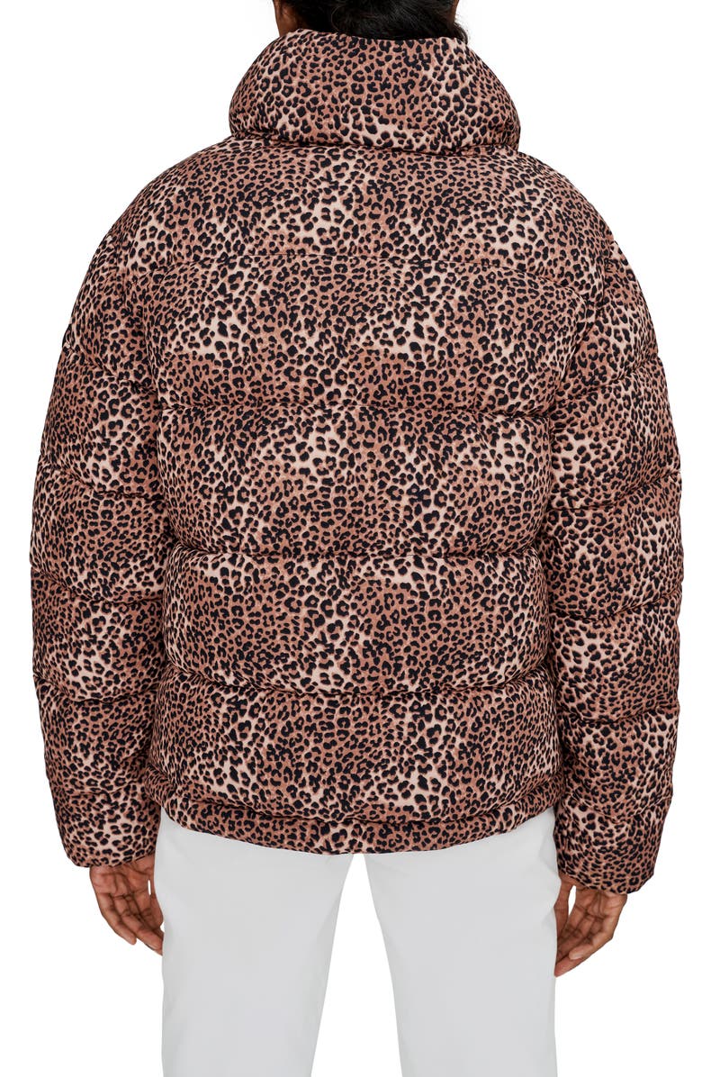 Noize Jordan Water Resistant Leopard Print Puffer Jacket, Alternate, color, 