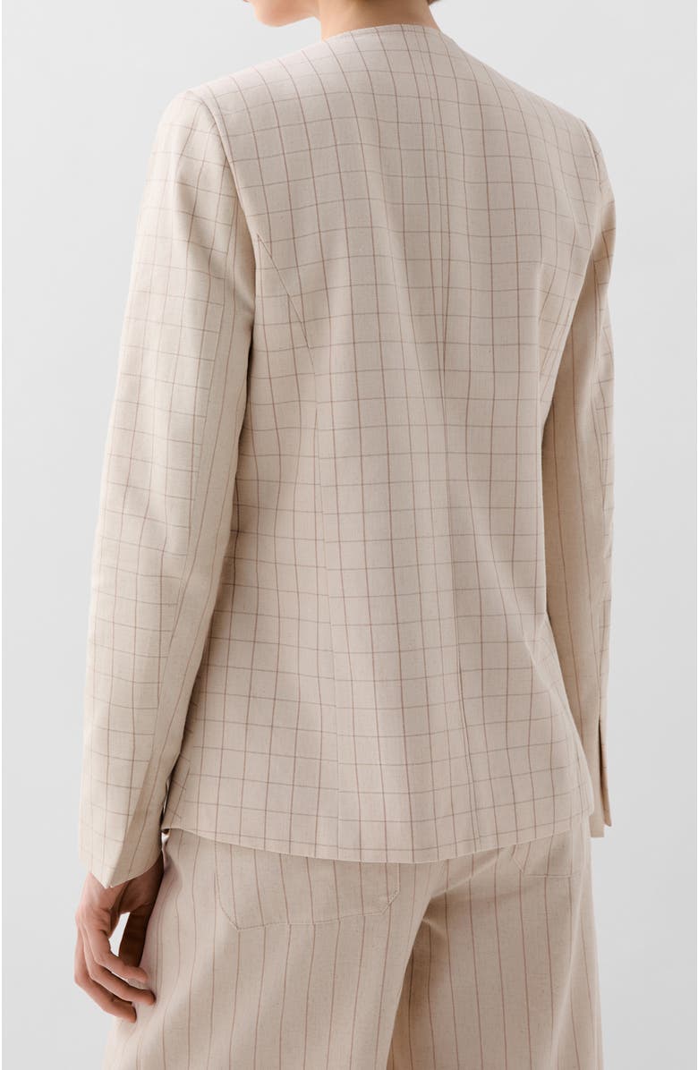 Scalpers Stripes Check Blazer, Alternate, color, Natural