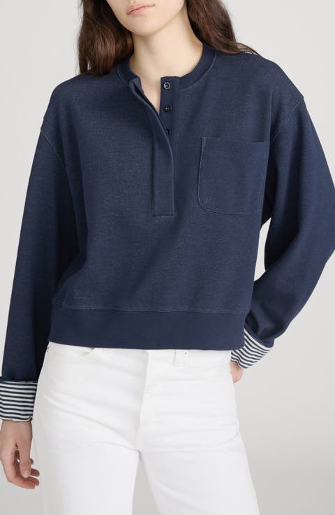 The Stripe Cuffed Sweatshirt