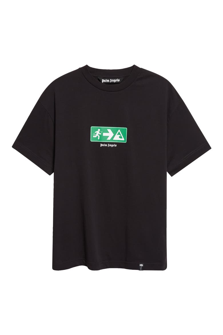 Street Signals Cotton Graphic T-Shirt, Main, color, BLACK - GREEN