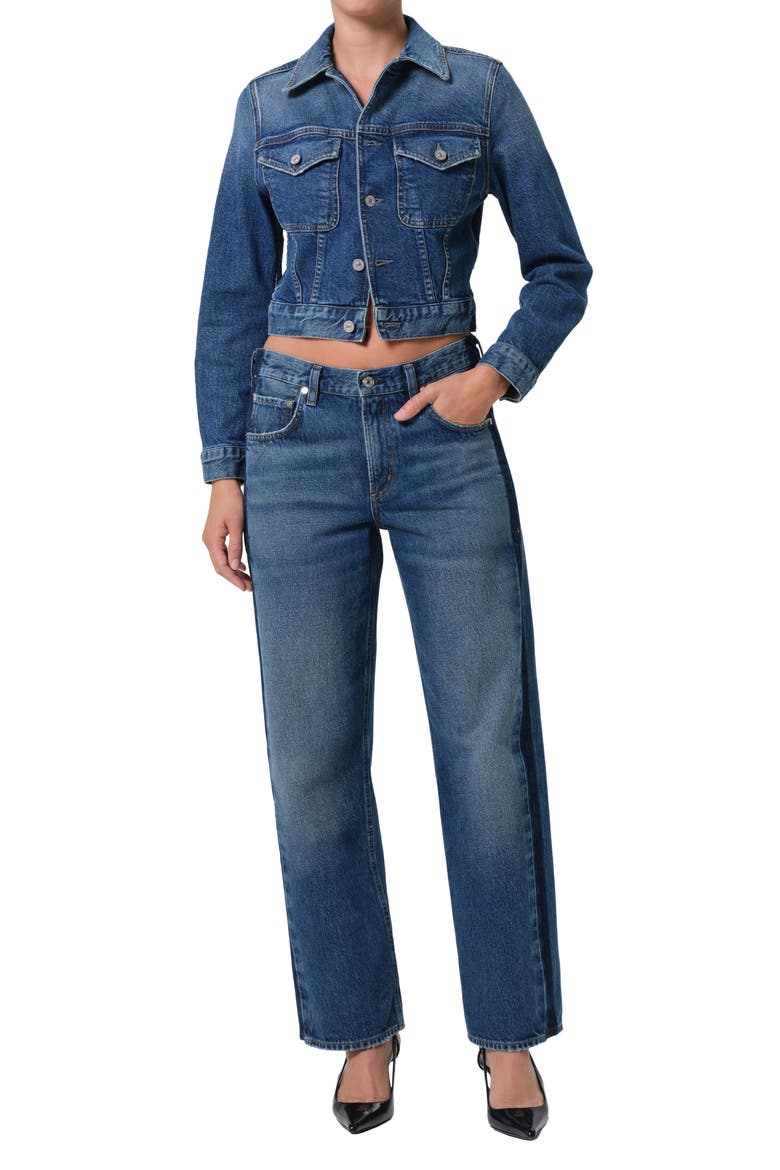 Lindz Low Rise Easy Straight Leg Jeans, Alternate, color, LIRO MD INDIGO