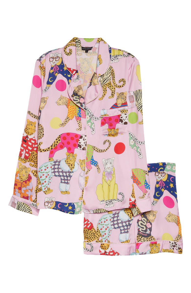 Karen Mabon A Leopard Never Changes Its Spots Short Pajamas, Alternate, color, 