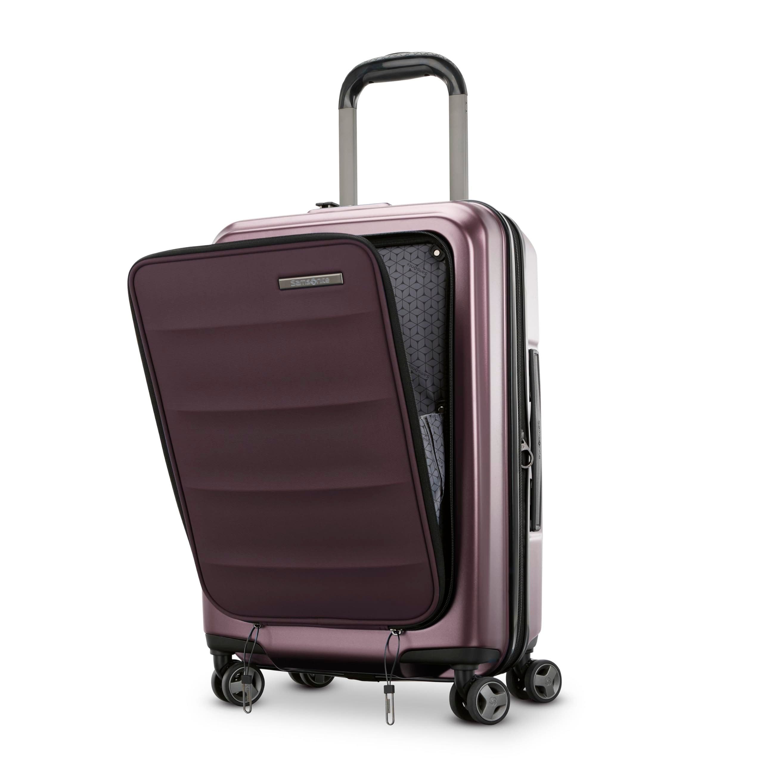 Samsonite Octiv 3-Piece Set (Pro Front Pocket 20/24/28) Hardside Spinner, Alternate, color, Amethyst Purple