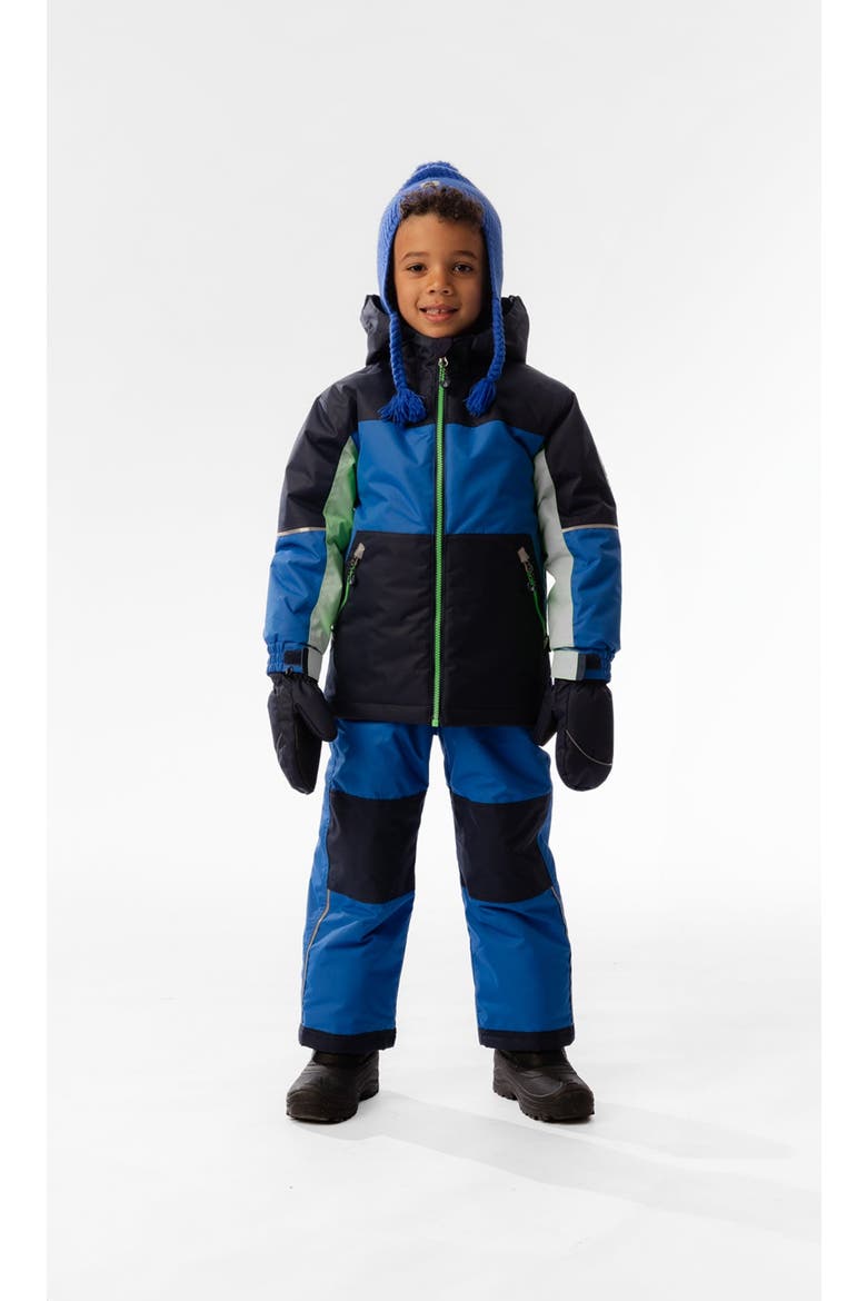 Chill Lightweight Jacket & Foot Strap Pants Two Piece Snowsuit, Alternate, color, Royal Blue and Green